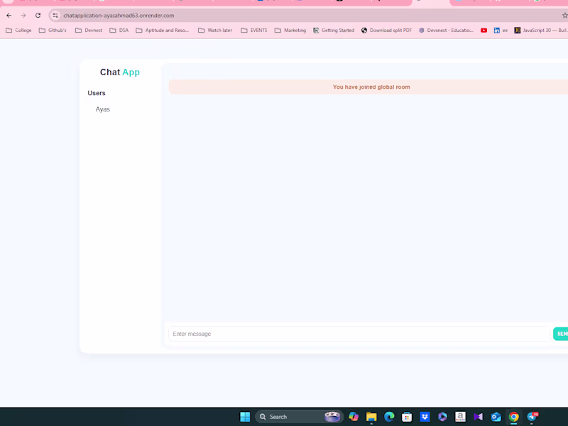 Cover image for Chatting Application
