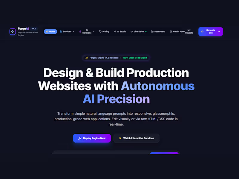 Cover image for Developed a modern AI-powered web