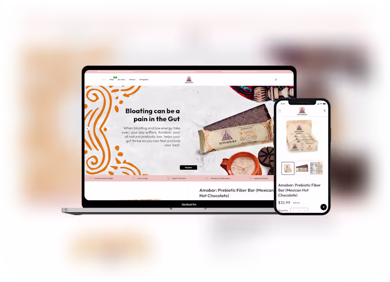 Cover image for Amabars – Premium E-commerce Website