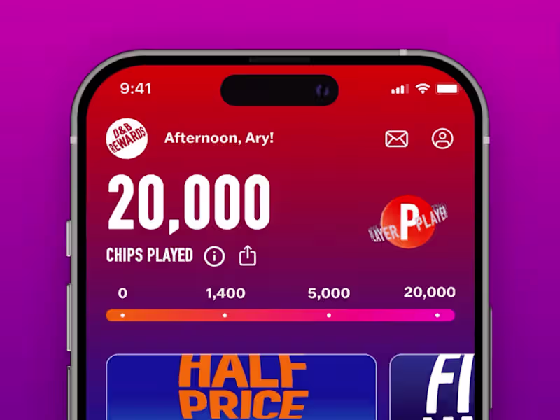 Cover image for Redesigned Dave & Buster's Mobile App