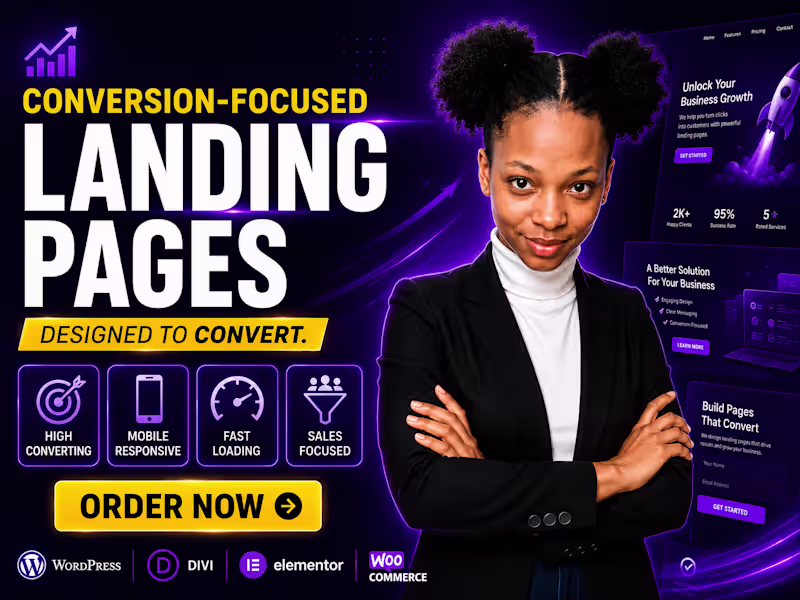 Cover image for Conversion-Focused Landing Page Design | WordPress Expert