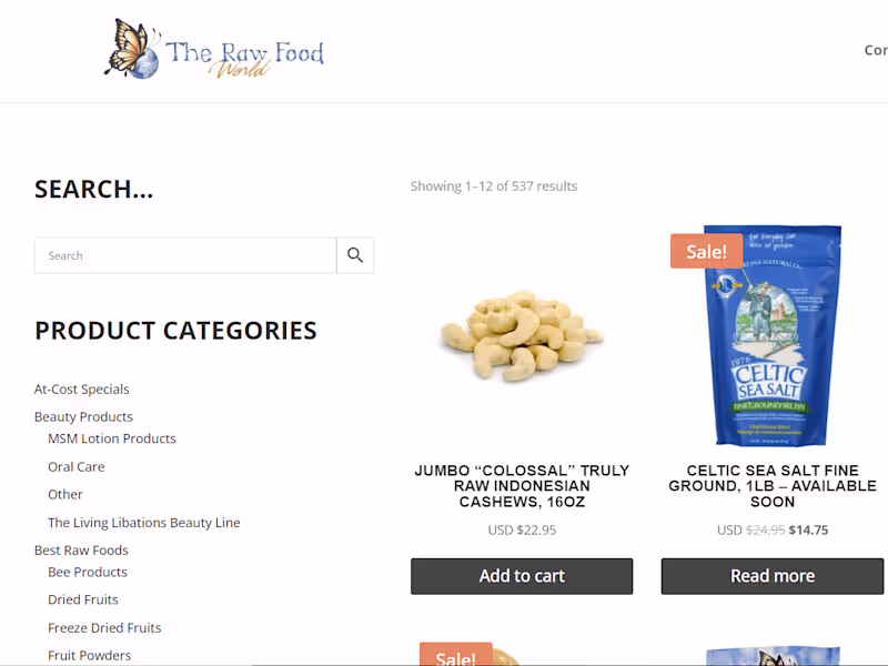 Cover image for The Raw Food World – Crafting a Niche E-Commerce Experience