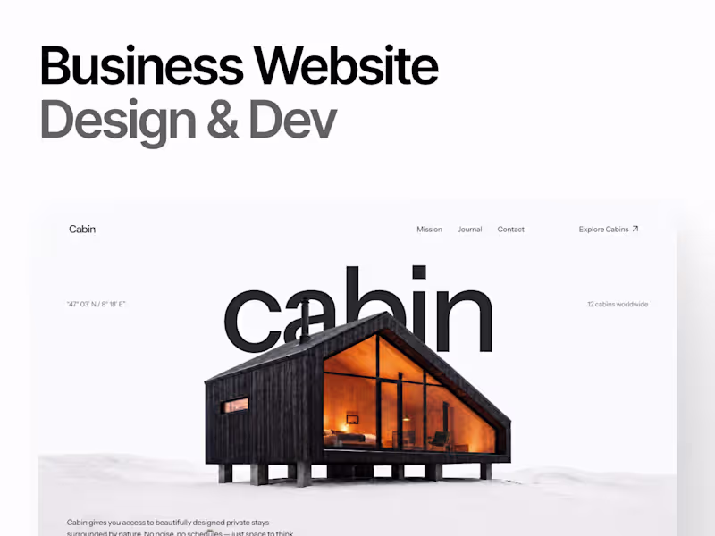 Cover image for Business Website Design & Framer Development