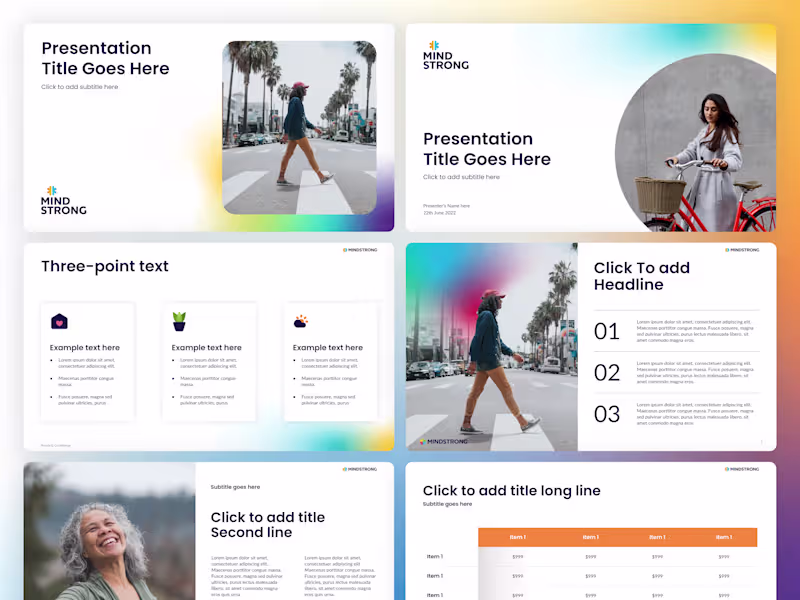 Cover image for MIND STRONG - PowerPoint Template