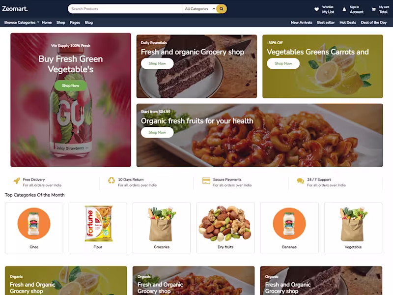 Cover image for E-commerce landing page