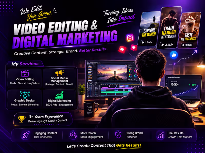 Cover image for Video Editing || Digital Marketing 