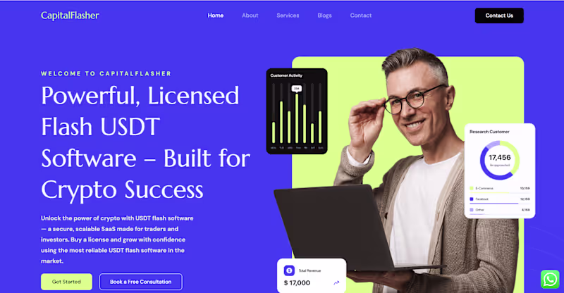 Cover image for USDT Software WordPress Website Development