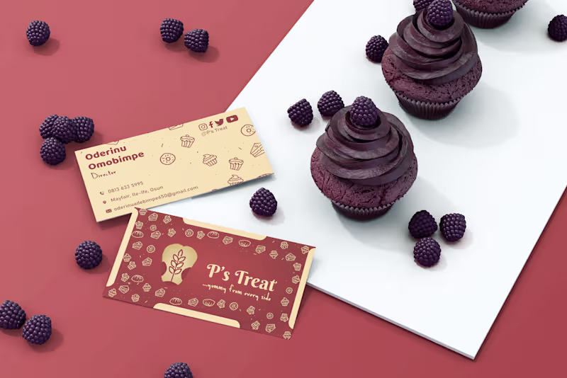 Cover image for Brand Identity For a Pastry Brand | P's Treat 🥮