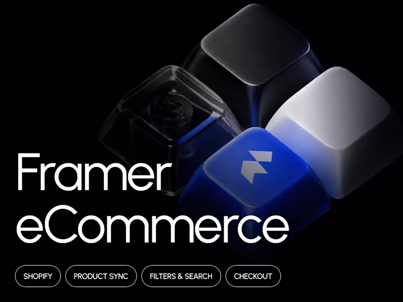 Cover image for Framer eCommerce & Shopify