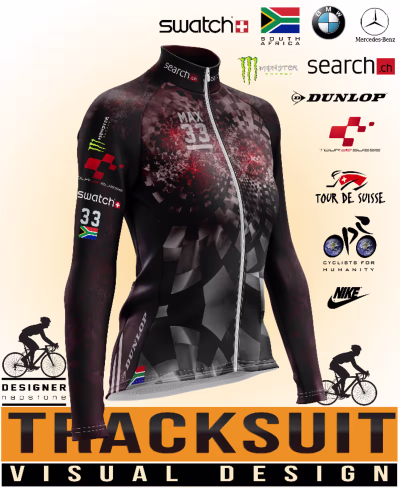 Cover image for SA Cycling Tour Tracksuit Design