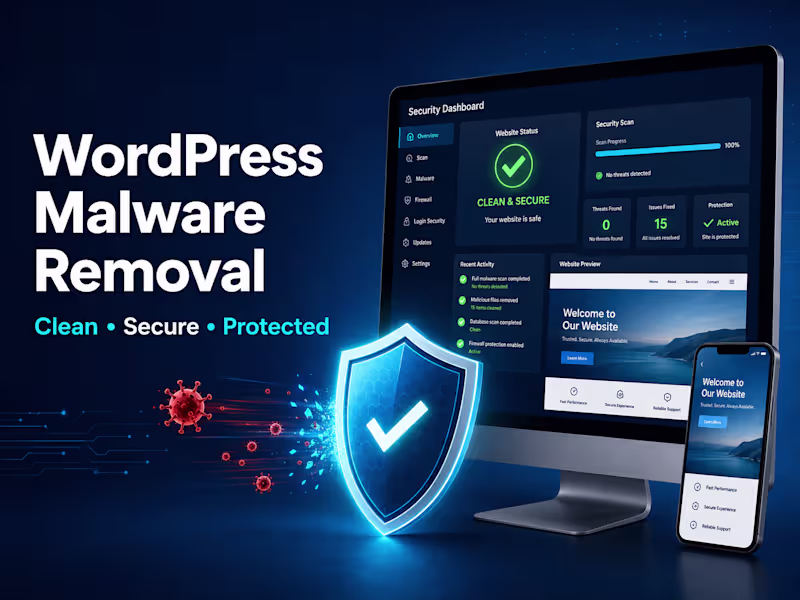 Cover image for WordPress Malware Removal & Website Security