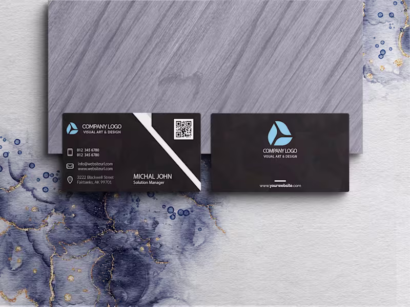 Cover image for Premium Black & Gray Business-Card