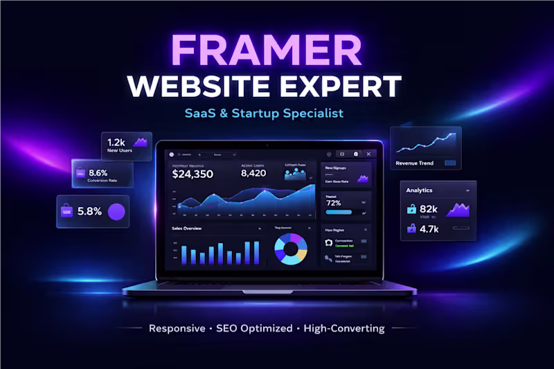 Cover image for Framer Website Developer for SaaS & Startups