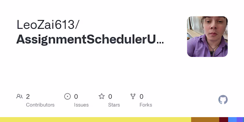 Cover image for LeoZai613/AssignmentSchedulerUpdated
