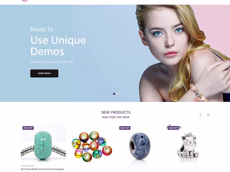 Cover image for Charm Dazzle Jewelry Store | Shopify Theme Setup & Customization