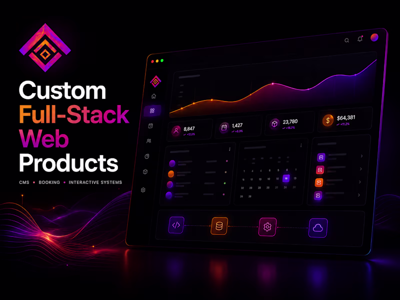 Cover image for Custom Web App, CMS or Booking System