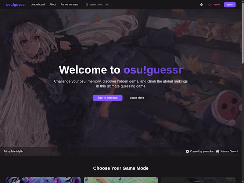 Cover image for osu!guessr