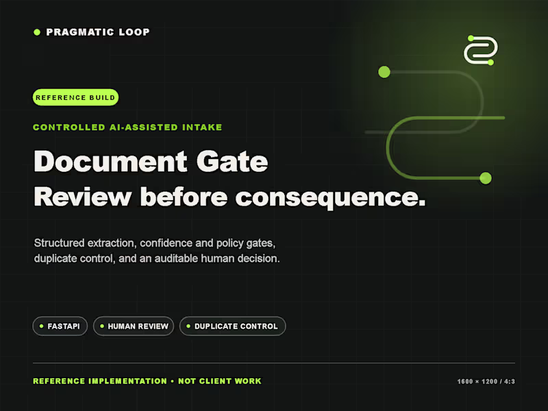 Cover image for Document Gate - Controlled AI-Assisted Intake