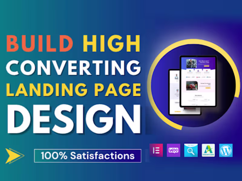 Cover image for Premium WordPress Landing Page Design Service with Elementor