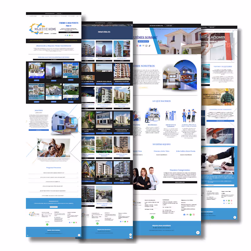 Cover image for Majestic Home Inmobiliaria/ Site Web 