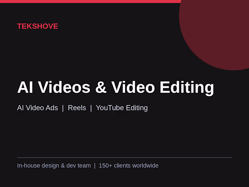 Cover image for AI Video Ads, Reels & Professional Video Editing