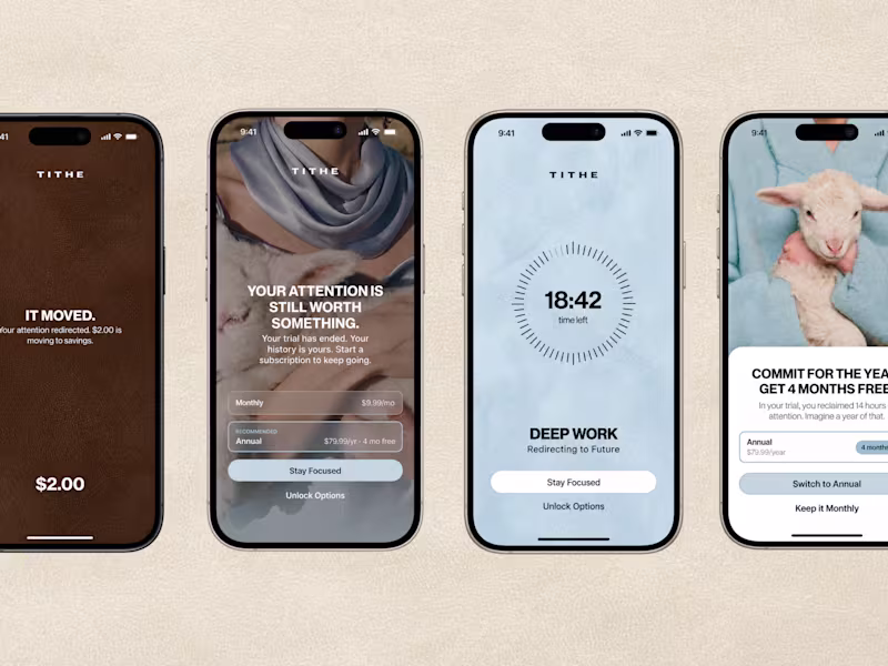 Cover image for Tithe - iOS App Design