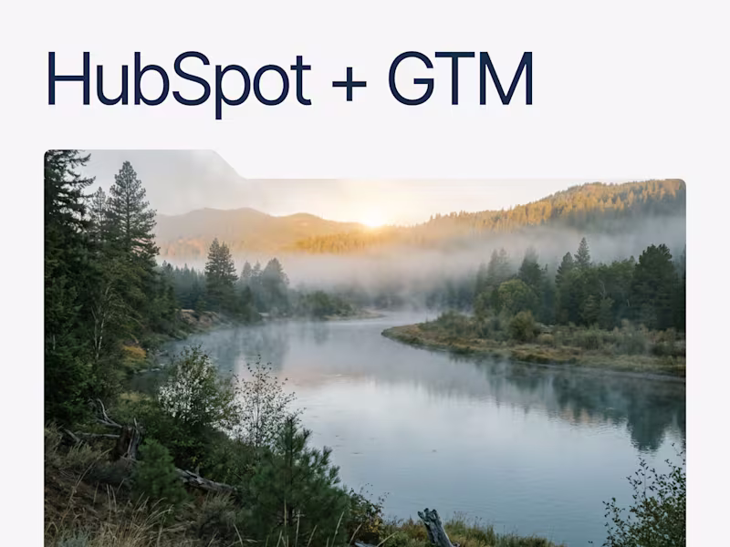 Cover image for Webflow + HubSpot — Forms, Tracking + GTM Setup