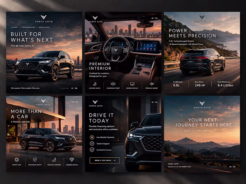 Cover image for Content Creation for VANTA Autos