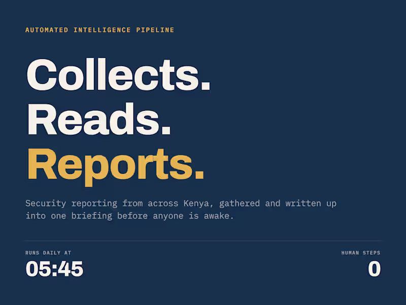 Cover image for Daily security briefing, written and sent by itself