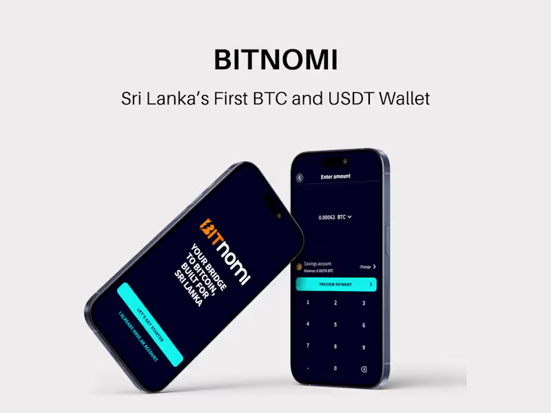 Cover image for Bitnomi: Sri Lanka's First Bitcoin & USDT Wallet App
