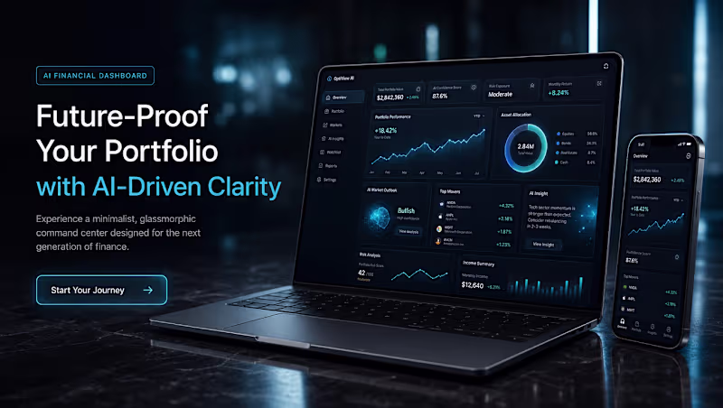 Cover image for OptiView AI — Financial Dashboard