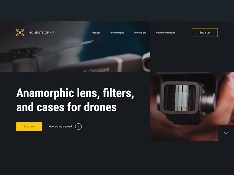 Cover image for Landing Page for a Drone Gear Brand