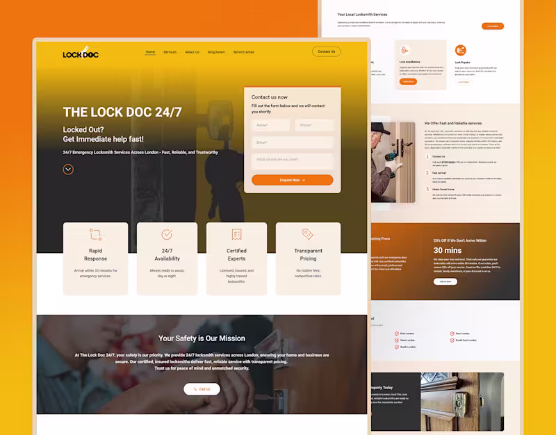 Cover image for Locksmith Website Design