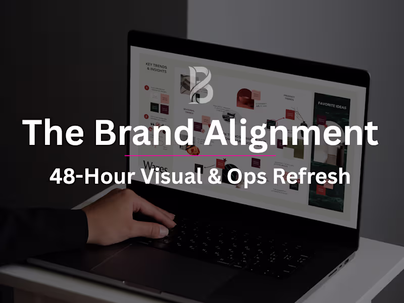 Cover image for The Brand Alignment: 48-Hour Visual & Ops Refresh