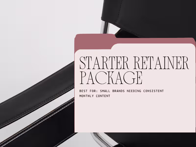 Cover image for Starter Retainer Package