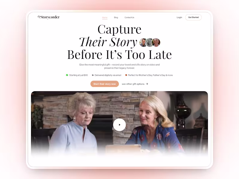 Cover image for Storycorder - Website Design