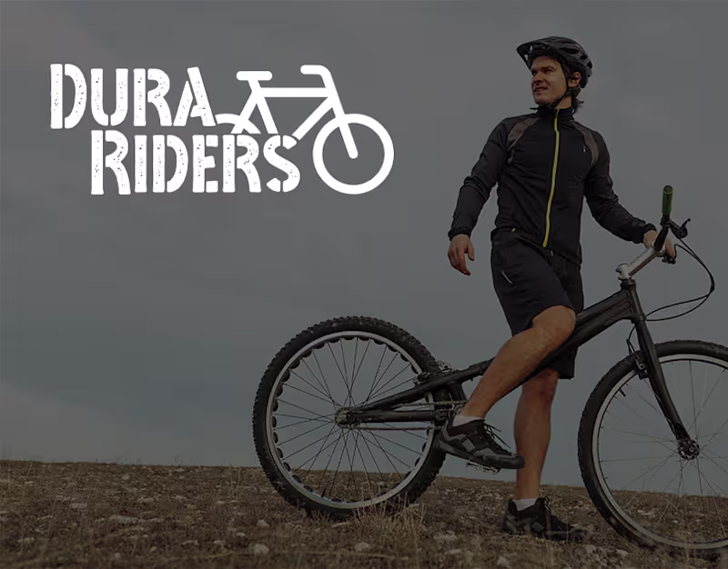 Cover image for Dura Riders | Mountain Bicycle Logo Design