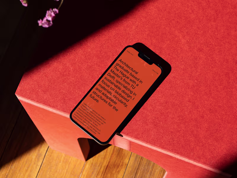 Cover image for Aaltje Smit — Portfolio for an architectural designer