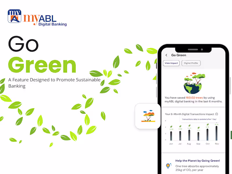 Cover image for Go Green: Designing a Sustainability-Driven Feature for myABL 