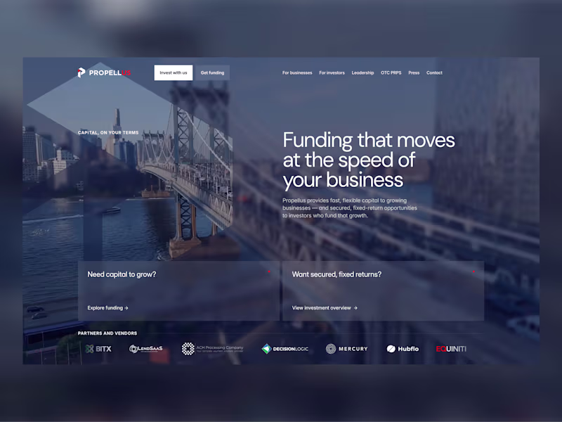 Cover image for Propellus Website Redesign
