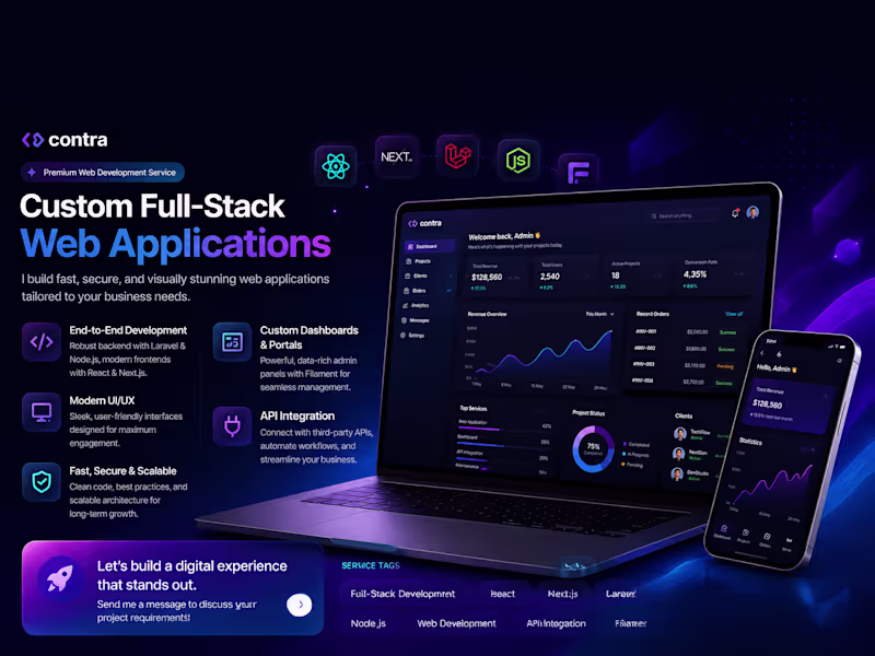 Cover image for Custom Full-Stack Web Application
