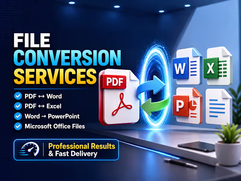 Cover image for PDF to Word, Excel & PowerPoint Conversion