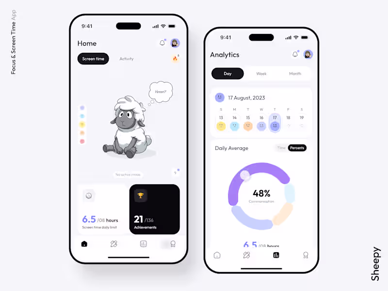 Cover image for Focus & Screen Time Mobile App | Digital Wellness
