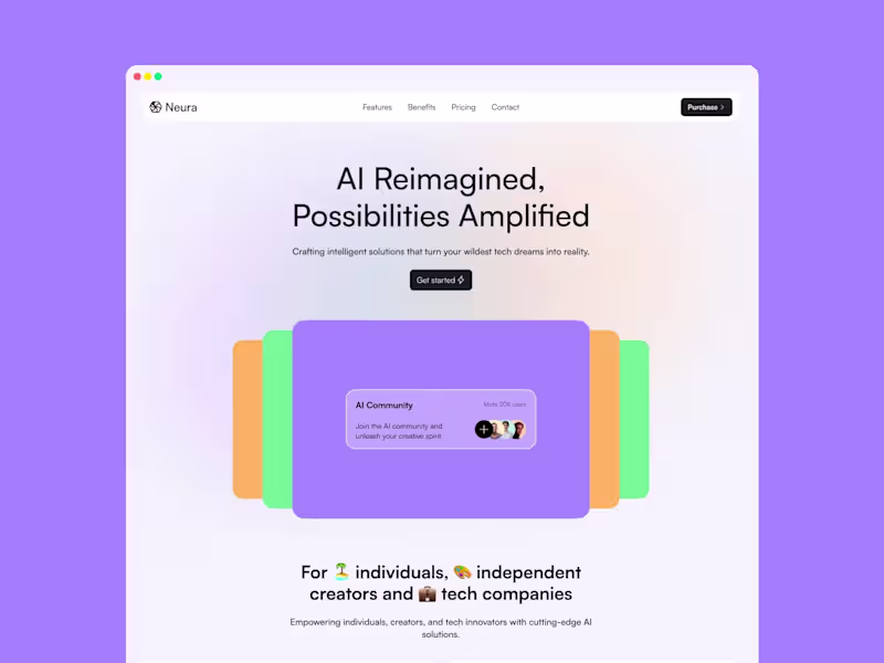 Cover image for Neura — AI Wesbite