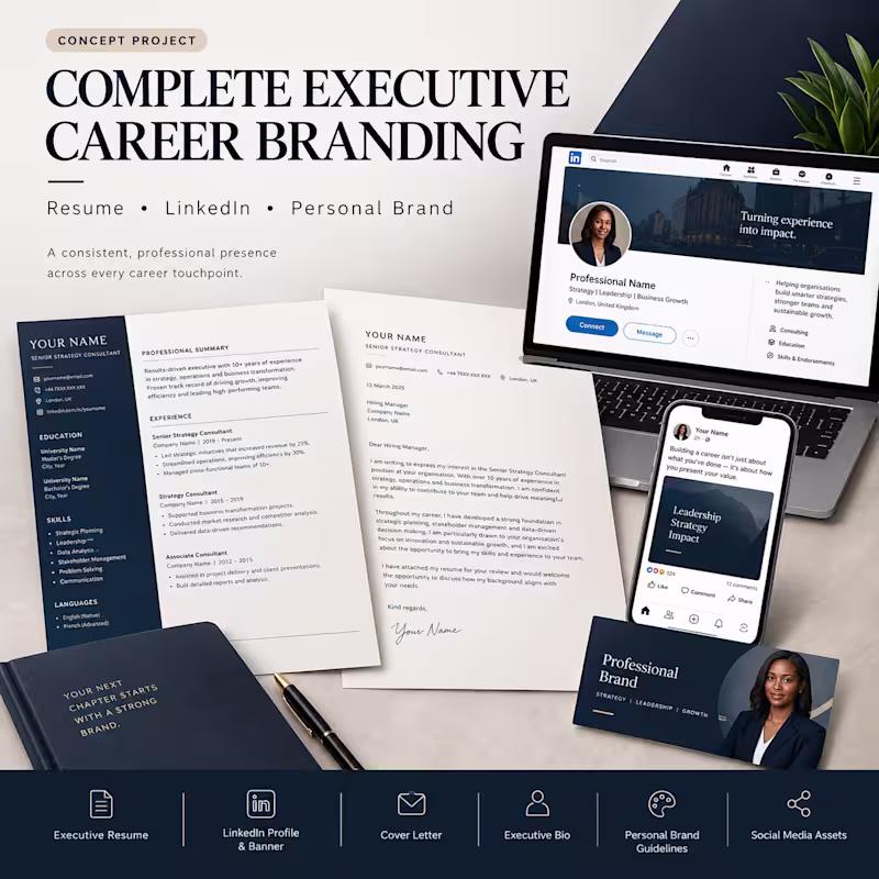 Cover image for Executive Career Branding Across Resume, LinkedIn, and Socia...