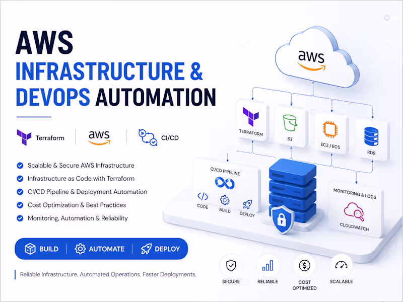 Cover image for AWS Infrastructure Setup & DevOps Automation