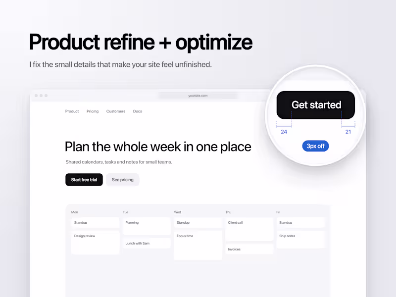 Cover image for Product refine + optimize