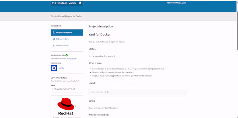 Cover image for Yard for Docker