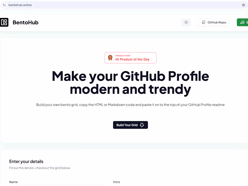 Cover image for BentoHub