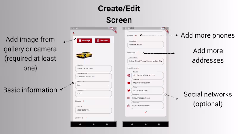 Cover image for Listing App
